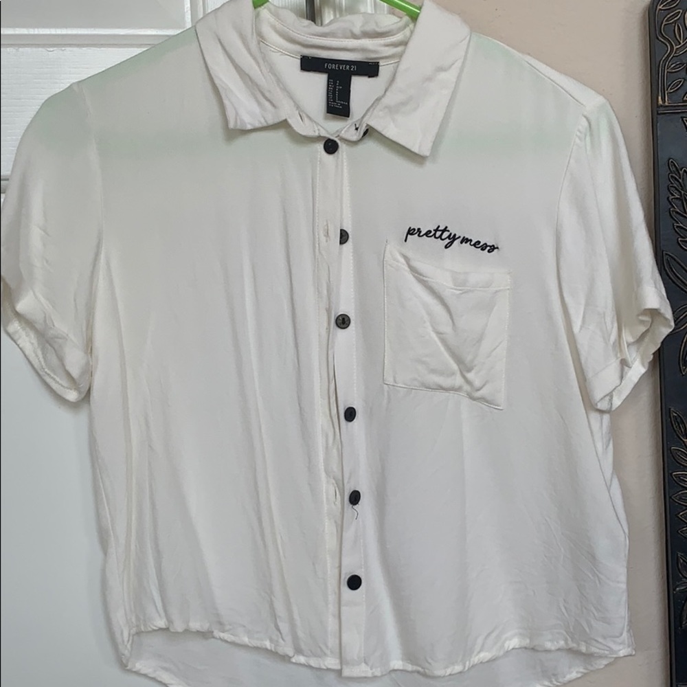 Crop Button Up